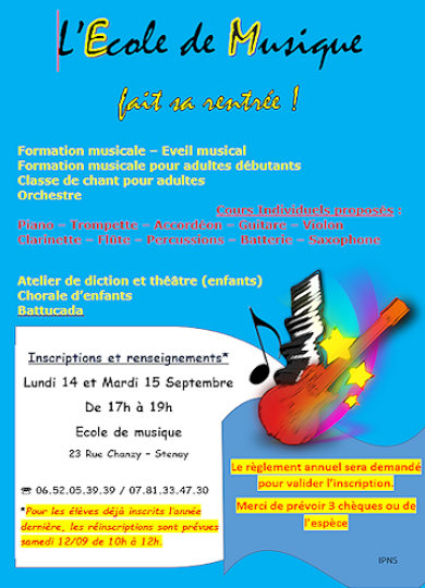 Inscriptions pour l'Ecole de Musique